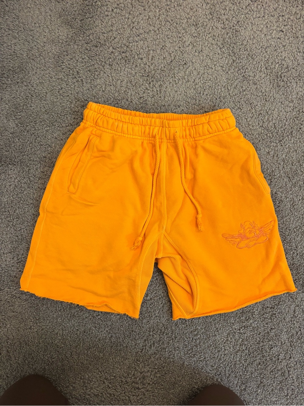 Boys Lie Women's Orange Drawstring Shorts